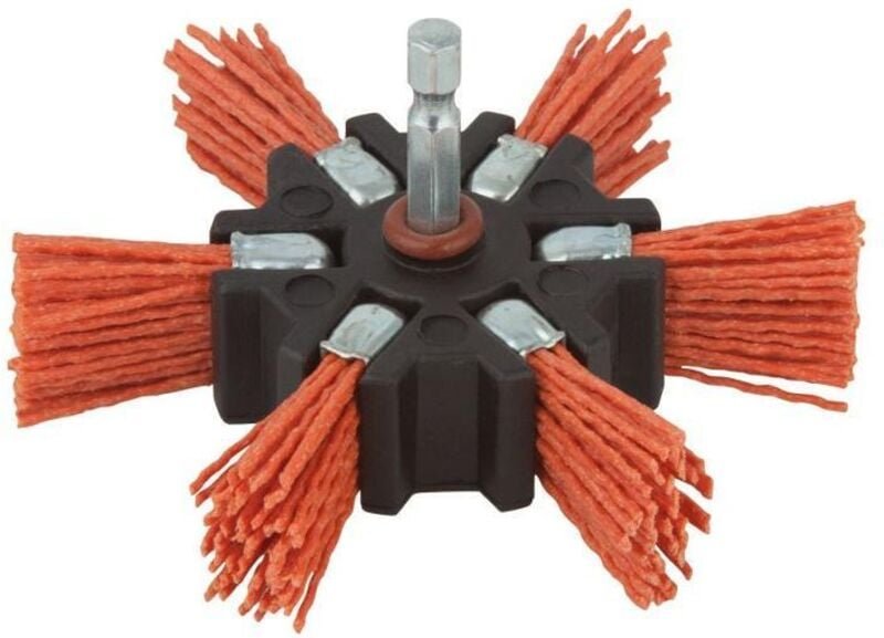 1 Nylon-Fächerbürste S=6mm ø100mm - 1512000 - Wolfcraft