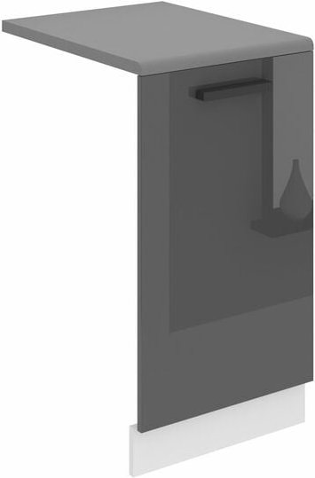 Frontblende für Geschirrspüler pz. Frontblende Geschirrspüler 45 cm Breite. Frontplatte für Spülmaschine mit Griff, Silb...