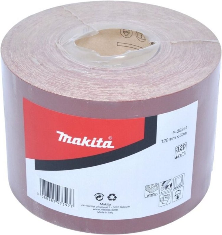 Schleifpapier-Rolle 120 mm x 50 m, Körnung 320 - Makita