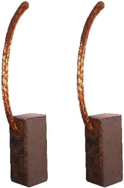 Trade-shop - 2x Bronzekohlen / Motorkohlen / Kohlebürsten 7x7x17,5mm Kabellänge 40mm für viele kfz pkw Motoren Antriebe ...