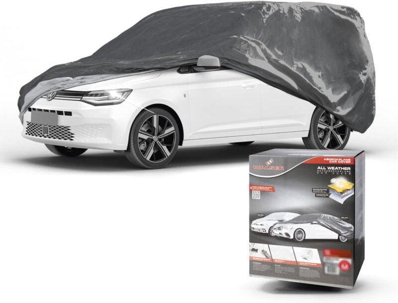 Abdeckplane Auto All Weather Basic, Transporter Abdeckung grau, Bus Autoplane Größe M