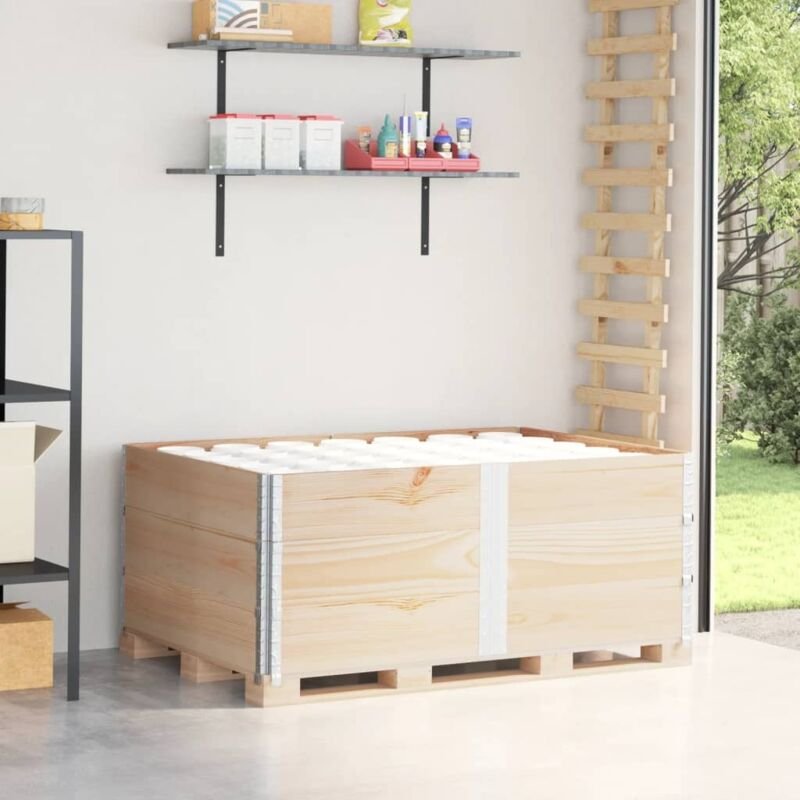 Paletten-Aufsatzrahmen 3 Stk. 150x100 cm Massivholz Kiefer Vidaxl