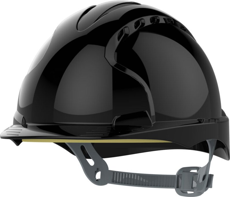Arbeitsschutzhelm mit Belüftung Glissière EVO2 Comfort Plus Schwarz