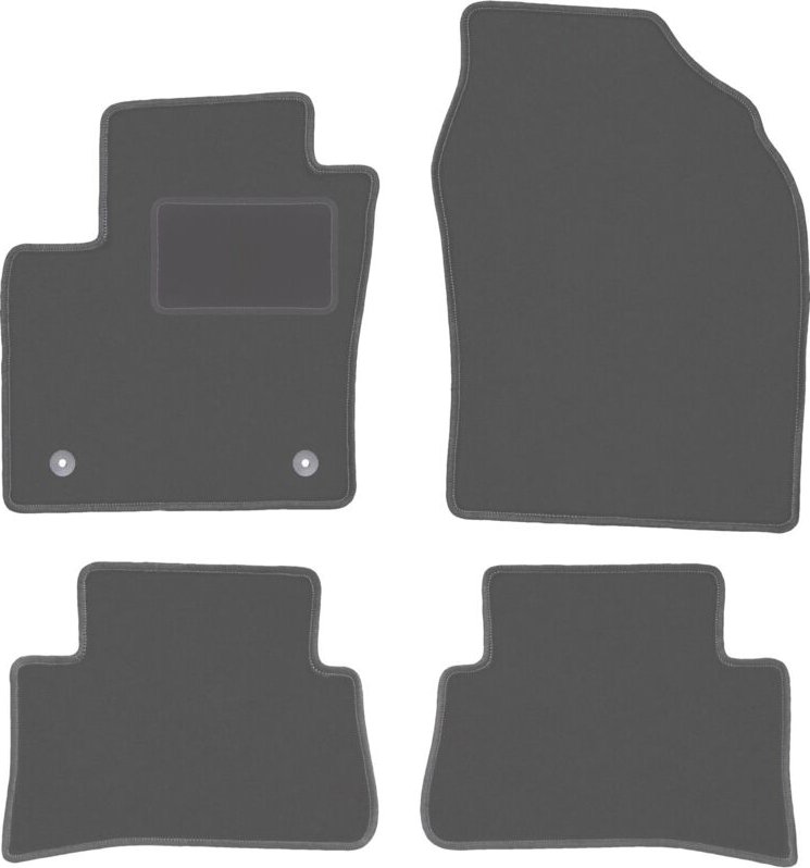Graphit-Fußmatten für: Toyota C-HR Hybrid Crossover (2016-)