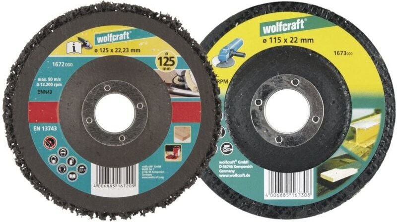 1 Universal-Reinigungssch. ø 115x22 mm - 1673000 - Wolfcraft