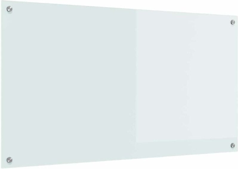 Küchenrückwand Weiß 110 x 60 x 0.6 cm Gehärtetes Glas vidaXL