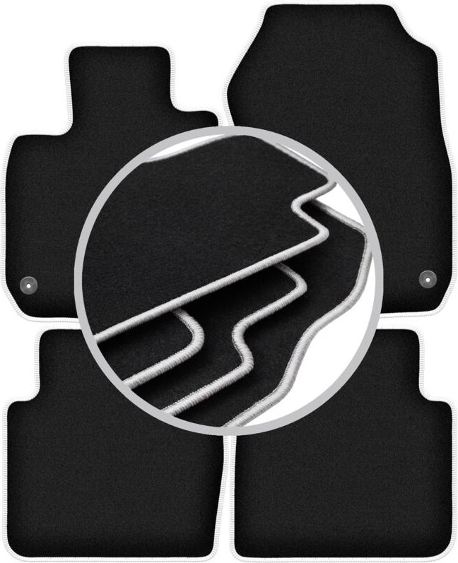 CARLUX-SILVER Autofußmatten für: Honda CR-V V SUV (2018-)
