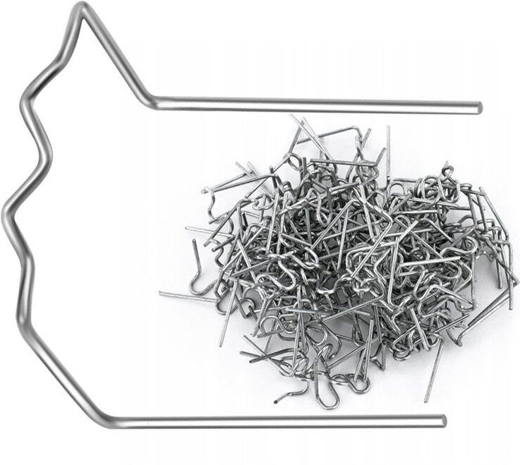 Rosfix Kunststoffklammern, flach, 90 Grad, 0,8 mm, 100 Stk.