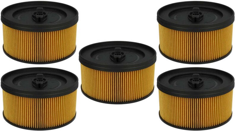 Filterset 5x Faltenfilter Ersatz für Kärcher 6.414-960.0 für Nass- und Trockensauger - Filter, Patronenfilter - Vhbw