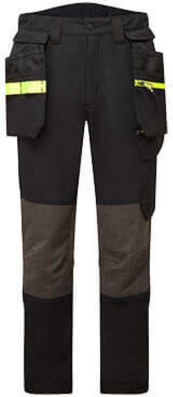 Dehnbarer WX2 Holster Hose Schwarz Tall XL - FR(50) - UK(40)