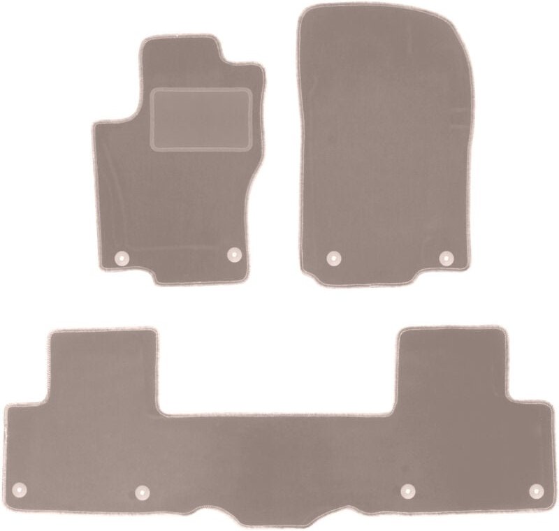 Beige Veloursmatten für: Mercedes GLE W166 SUV (2011-2015)