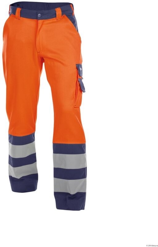 Warnschutz Bundhose Lancaster PESCO74 Gr. 64 orange/dunkelblau - Dassy