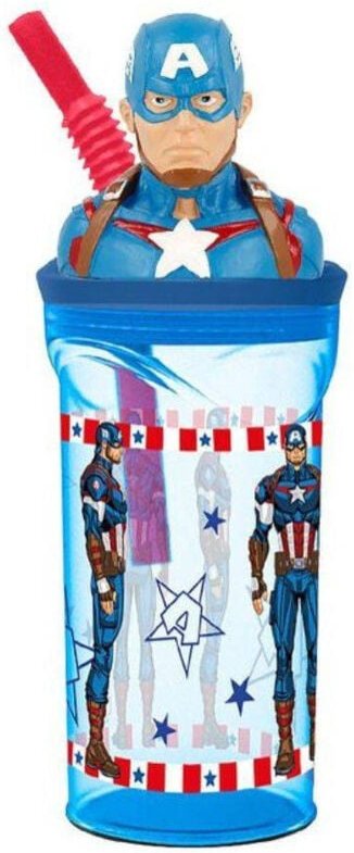 Trade Shop Traesio - Trade Shop - integrated capitan america in 3D kapitel 360 ml für bimbi -