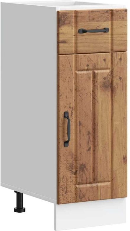 Küchen-Unterschrank Lucca Altholz-Optik Holzwerkstoff - Vidaxl