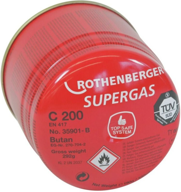Gaskartusche C200 b mit Sicherheitssystem - 035901-B - Rothenberger