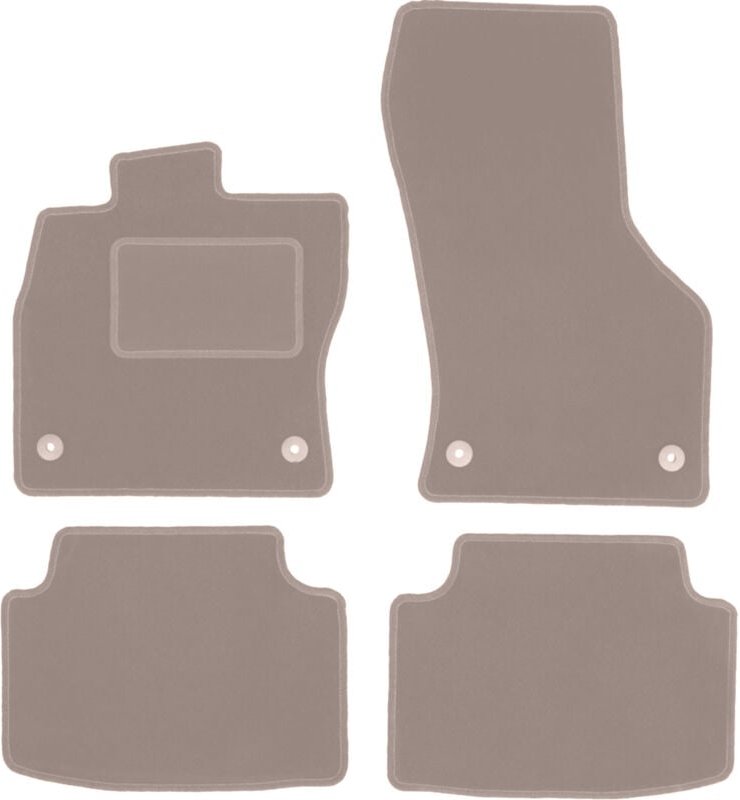 Beige Veloursmatten für: Volkswagen Golf Sportsvan Minivan (2014-)