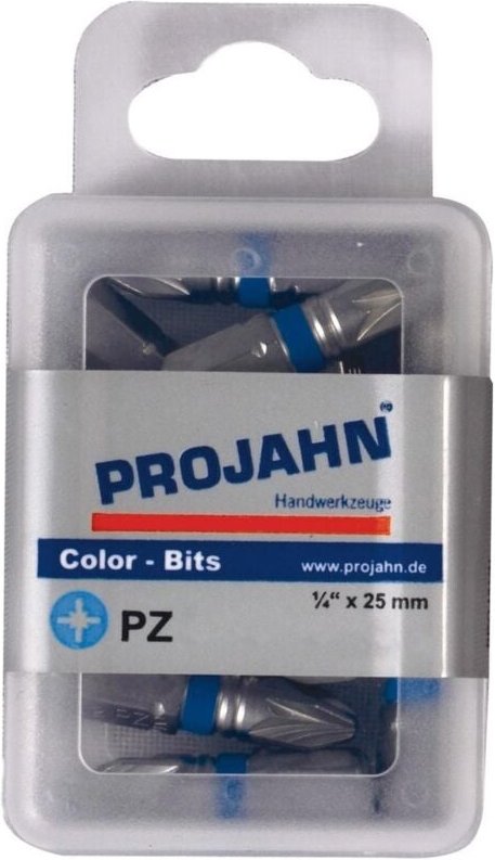 Projahn 1/4 markierter Bit Pozidriv Nr. 2. 10er Pack L25 mm