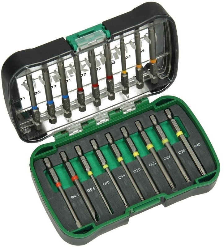 Hikoki 750361 Sortierter Bitsatz 1/4'' 75mm 18-teilig