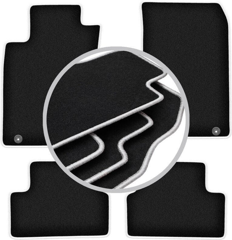 CARLUX-SILVER Autofußmatten für: Infiniti Q30 Fließheck (2015-2019)