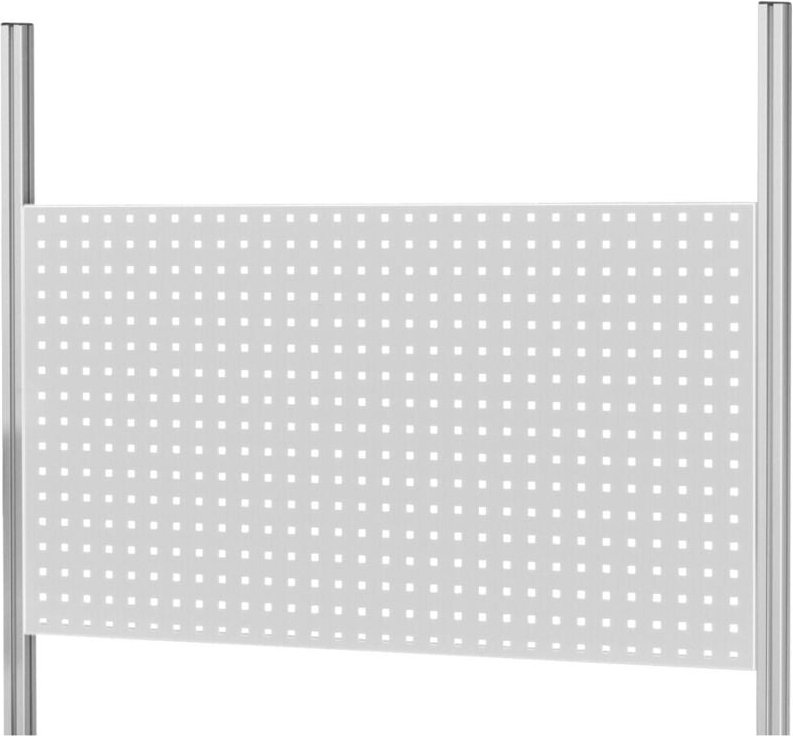 RAU - Lochplatte ee, B1500(1415)xT40xH650mm, RAL7035