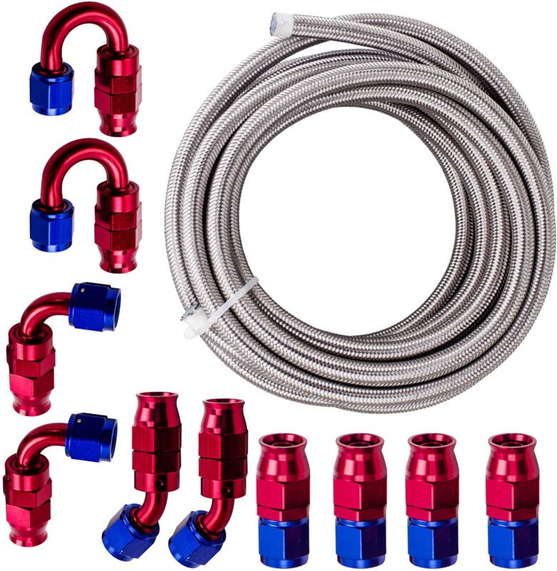 BFO - 20FT / 6M AN8 schlauch Fitting Kraftstoffleitung + Schlauchende Fitting Kit