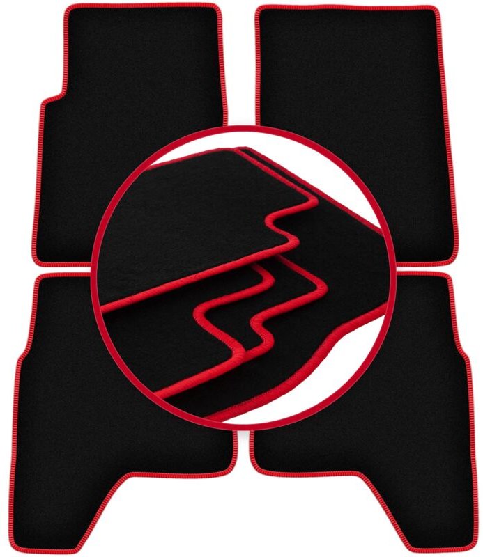 CARLUX-RED Autofußmatten für: Hyundai Galloper Offroad (1991-2003)