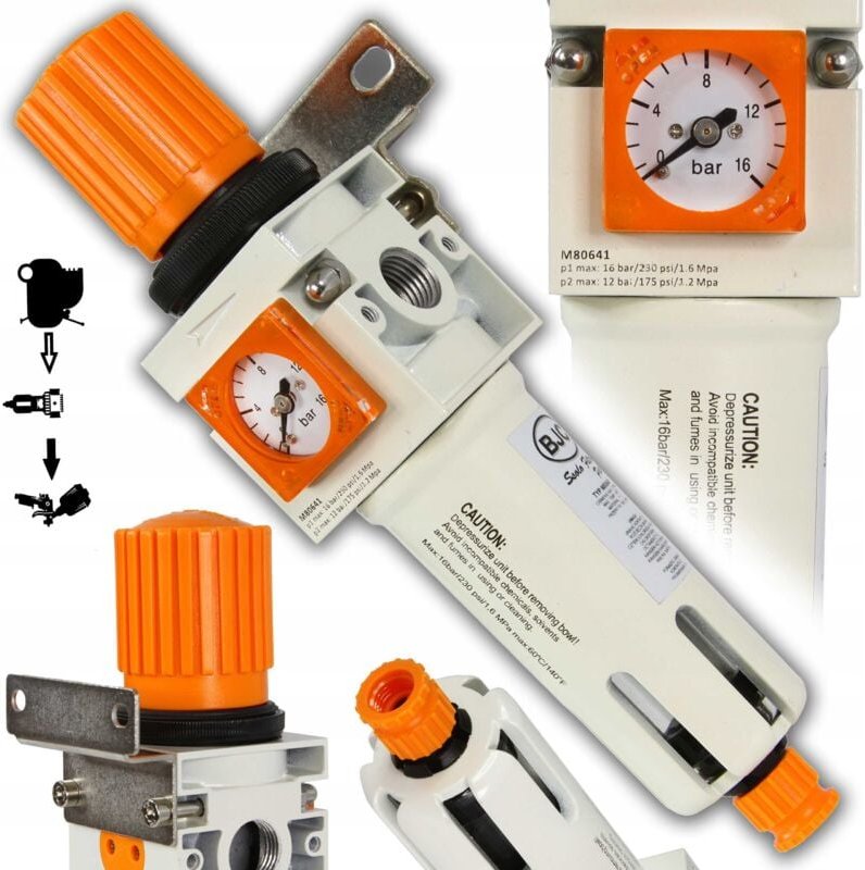 1/4'' 15bar BJC DRAINER MIT REGLER