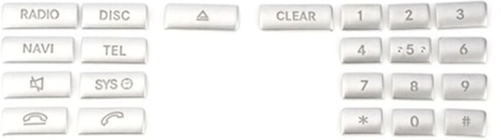 Thumbnail - Tlily - Car Center Console Multimedia cd Panel Button Sticker Trim für ein b- W176 W246 cla C117 gla X156