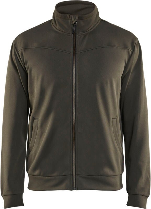 Thumbnail - Arbeits-Sweatshirt mit Reißverschluss 3362 - Khaki/Schwarz XXXL