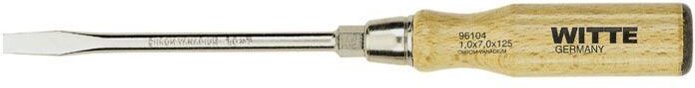Schlitzschraubendreher mit Holzgriff (7x125) Witte 96104