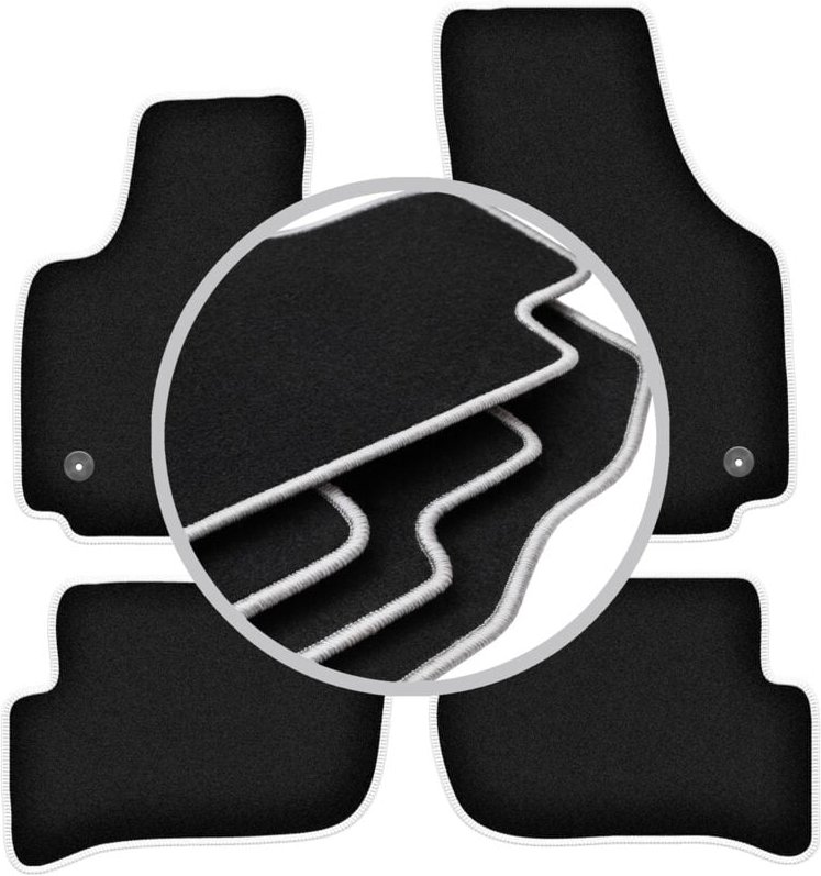 CARLUX-SILVER Autofußmatten für: Seat Toledo III Minivan (2004-2012)