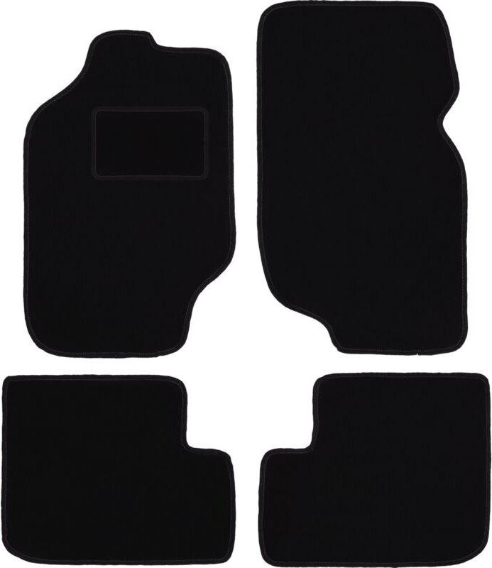 Schwarze Veloursmatten für: Rover 200 Fließheck (2000-2005)