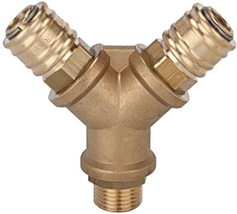 Riegler Verteiler mit 2 Kupplungen ag 1/2 Ms