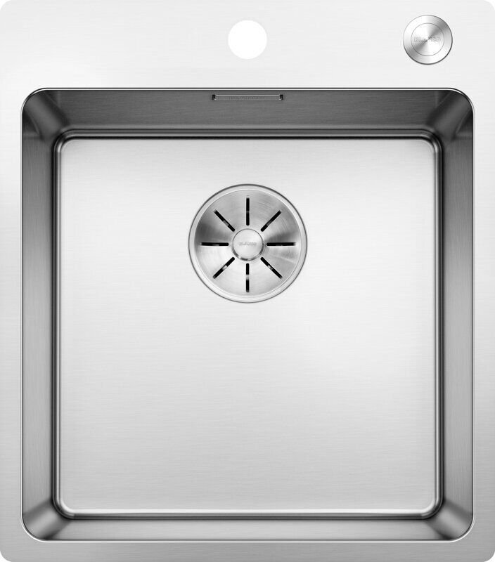 Blanco - Andano 400 - Spüle, 50x44 cm, mit Exzenterbedienung PushControl, Edelstahl 525244