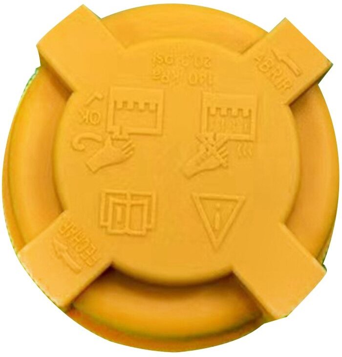 Tlily - Automotor-Kühlmittelbehälter-Wassertankdeckel 1221362 für fiesta MK6 2001-2008 Ausgleichsbehälterdeckel