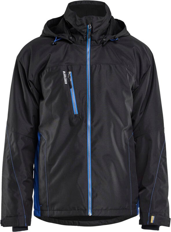 Arbeitsjacke mit technischem Futter 4890 - Schwarz/Königsblau L