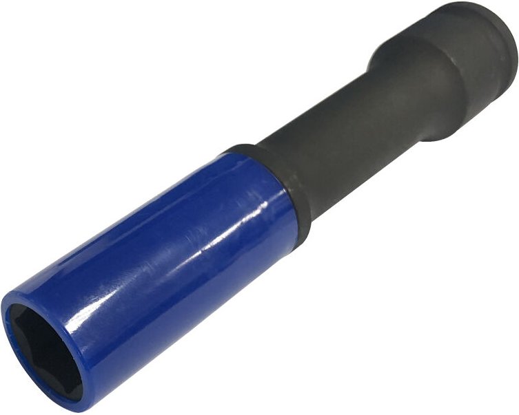 Lange Sechskant Steckschluessel 17 mm mit Kunststoff Fervi 0341/17l