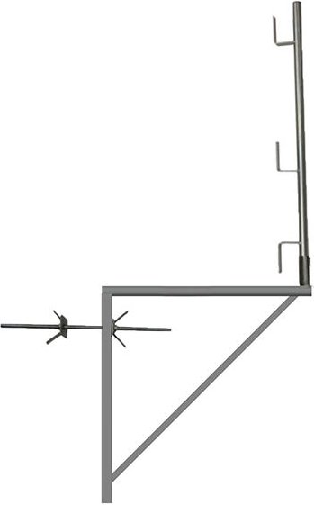 Matisère - 4 Verzinkte Gerüstkonsolen 1.00m x 1.00m - Rundrohr - 110011009/04