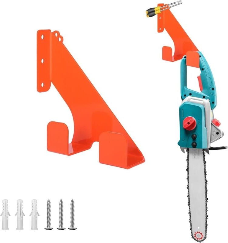 Kettensägenhalter, Kettensägenaufhänger zur Wandmontage, Hochleistungsregal für Garage, Schuppen, Kettensägen-Aufbewahru...