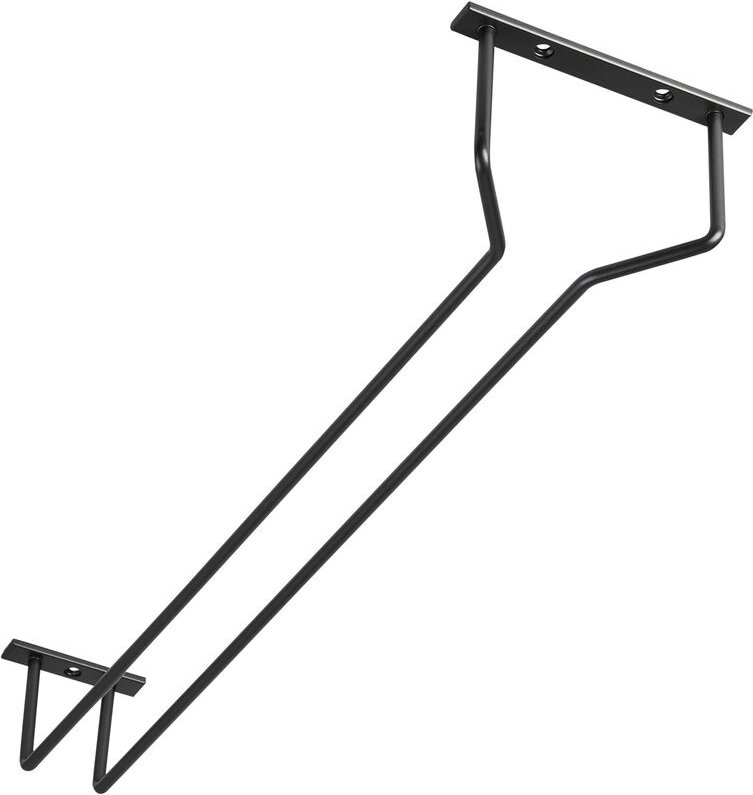 So-tech - Gläserhalter für 1 Glasreihe 120 x 500 x 70 mm schwarz Halterung für Weingläser Sektgläser Biergläser Weinglas...