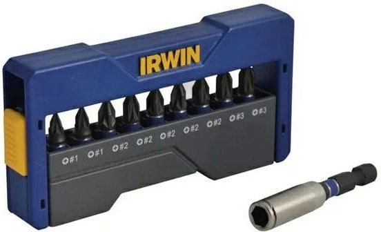Irwin końcówki udarowe kpl.10szt.+uchwyt pz