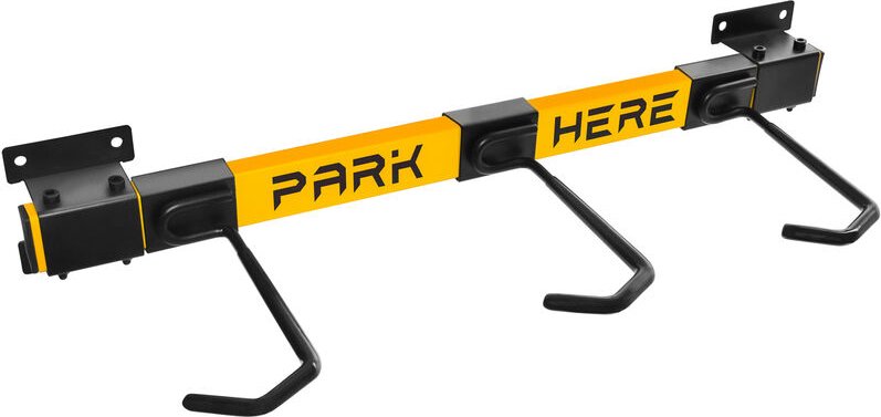 Bringer - Vertikaler Wandfahrradtr�ger mit 3 Pl�tzen aus verzinktem Stahl mit PVC-beschichteten Haken. Modularer verstel...