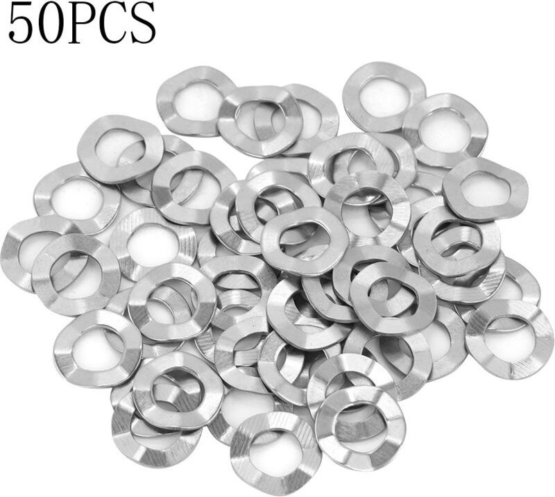 Thumbnail - M6 50 Stück Edelstahl Wellenscheibe Abstandshalter Federscheibe Verriegelungswerkzeug
