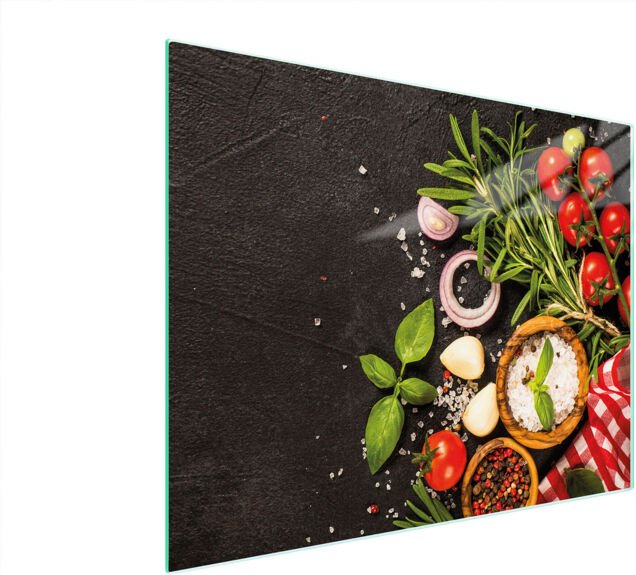 Glasschneidebrett 52x40 Lebensmittel