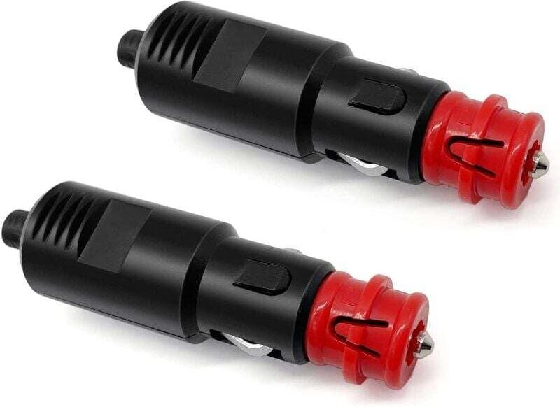Odipie - 12 V/24 v Zigarettenanzünder-Steckdose, Universalstecker mit 8 a Sicherung, Zigarettenanzünder-Stecker für lkw,...