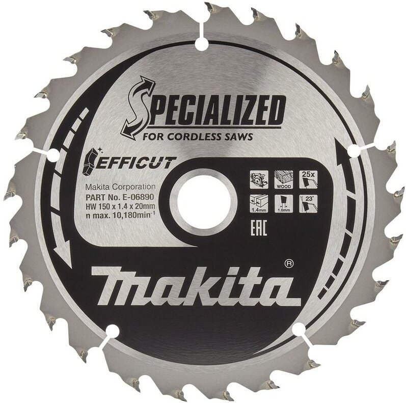 HM-Sägeblatt Efficut 150X20 25Z (E-06890) - Makita