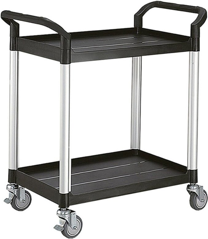 Servierwagen aus Polypropylen mit 2 Platten – 680 x 450 mm – Tragkraft 250 kg - S2C