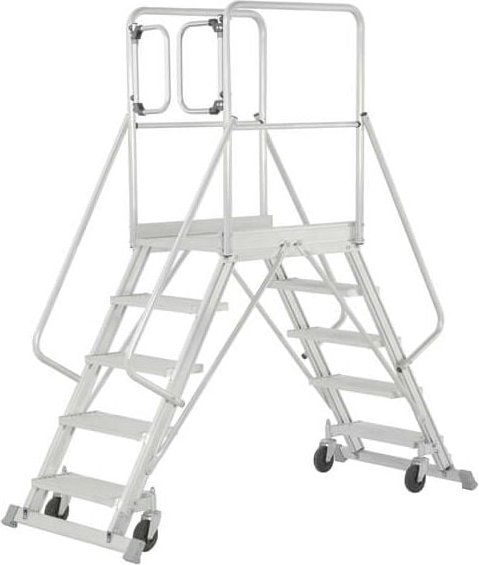 Plateforme mobile 2x6 marches - Hauteur max. de travail 3.46m - 688906-GCP