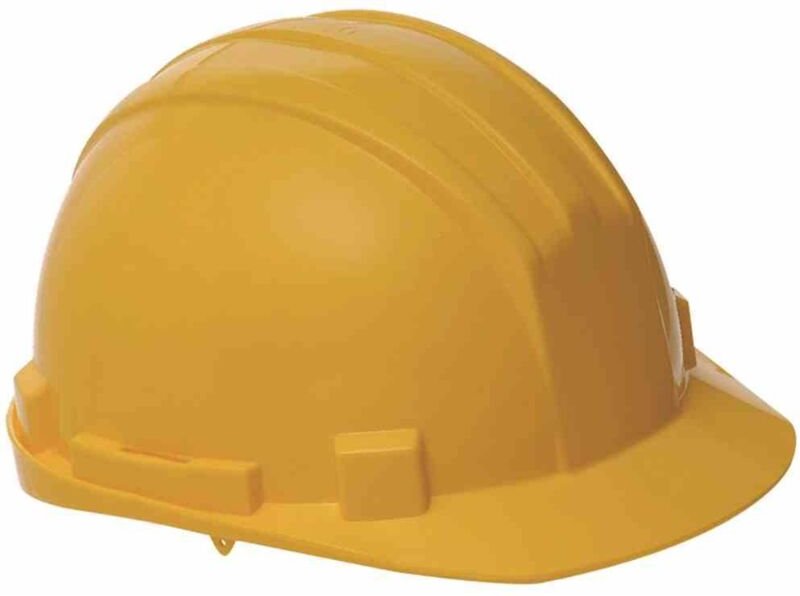 Ironside - Schutzhelm verstellbar gelb mit Drehknopf zum Anpassen an die Kopfgröße