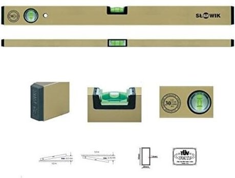 Skala - Wasser de eloxiertes Aluminium - Länge: 60 cm - Toleranz de Messung: 0,5 mm/m - Pa 11 Z - Aluminiumblase Alumini...